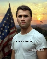 C526K Charlie Kirk Memorial Fridge Magnet, Photo, Decal, Poster, Metal Sign