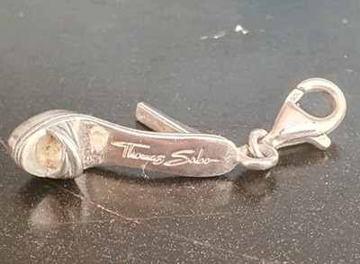 Thomas Sabo 925 Sterling Silver 3D High Heeled Stiletto Shoe Charm Pendant