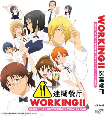 Working!! Wagnaria Season 1-3 (1-52 End) Anime DVD English Subtitle All Region 