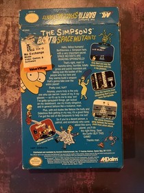 The Simpsons Bart vs the Space Mutants Nintendo Nes Complete Authentic VG Shape