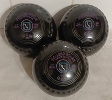 3 x Drakes Pride Professional Size 5M Lawn Bowls Stamped 2017