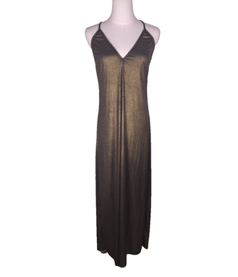 green emerald velvet dress Amanda Gold Bandage Strapless Formal Maxi Dress - US 8