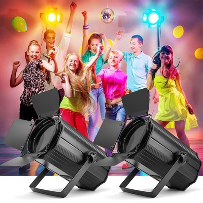 2PCS 200W RGBW COB Zoom LED Par Light DMX Audience Blinder Stage Lighting Show