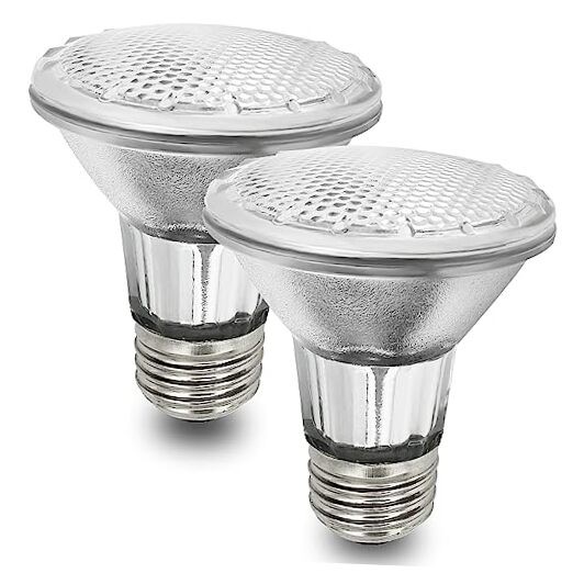 Par20 Bulbs, 2 Pcs 120V 50W Par20 Light Bulbs, E26 Medium 2 Count (Pack of 1)
