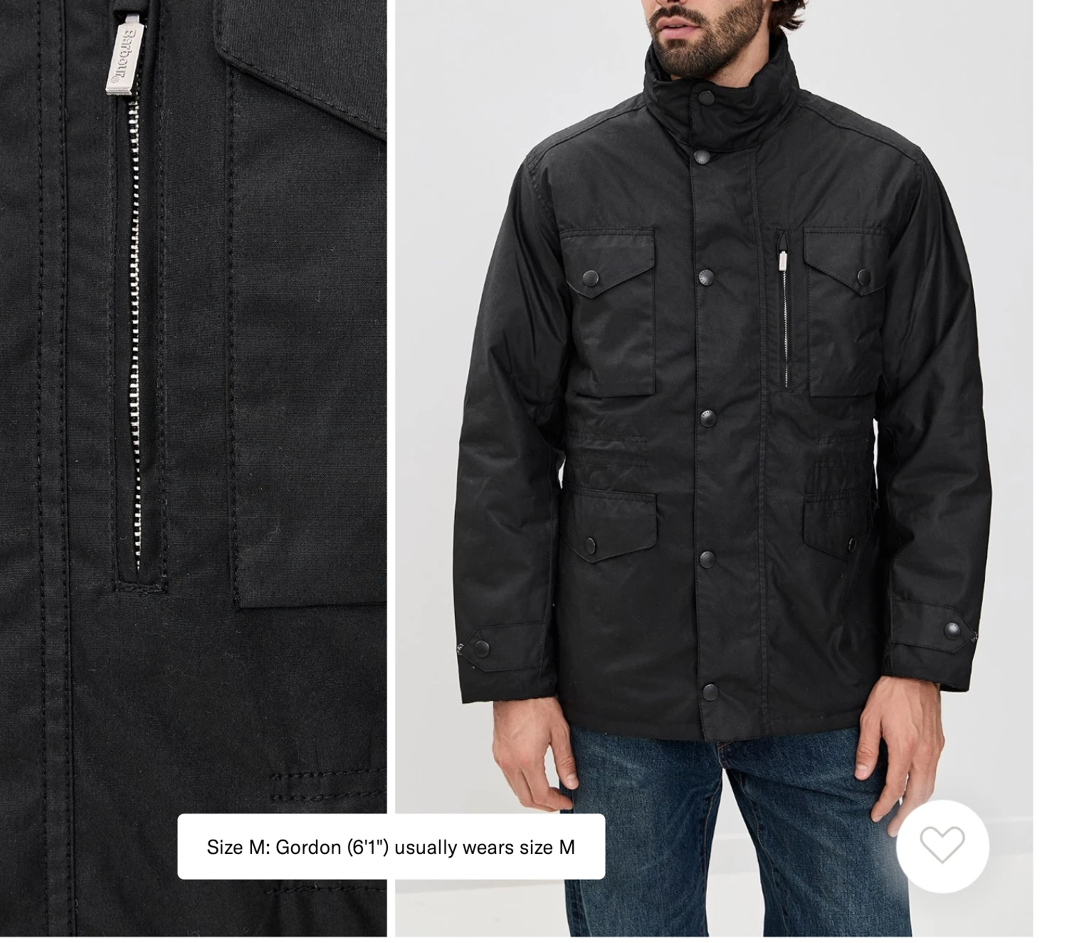 Black ~ BARBOUR SAPPER Men's WAX Jacket MSRP $485 British Heritage image 8