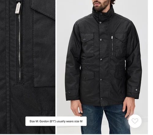 Black ~ BARBOUR SAPPER Men's WAX Jacket MSRP $485 British Heritage image 8