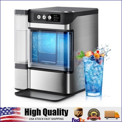 Nugget Ice Maker Countertop with Self-Cleaning, 44lbs/24Hrs, Chewable Pellet Ice