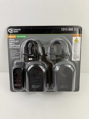 Commercial Electric 4 Pk. 2 Outlet Wall Adapters With Remotes 1013 888 311