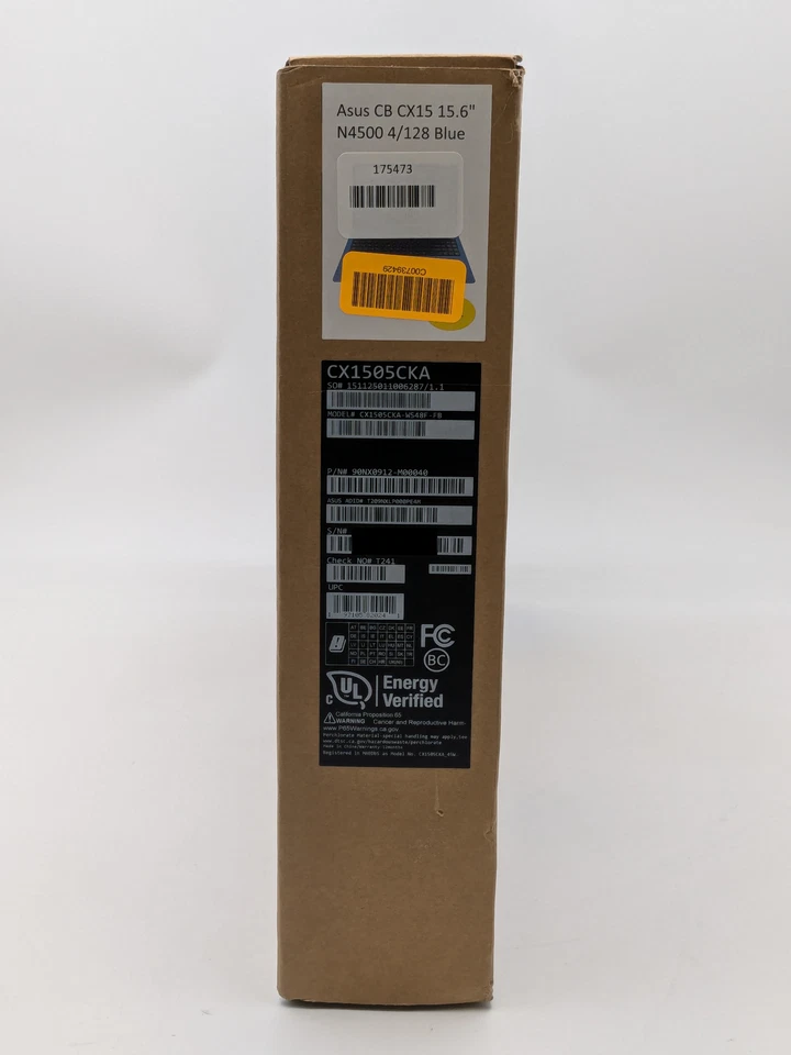 ASUS Chromebook CX1505CKA 15.6" Intel N4500 4GB DDR4 128GB eMMC Chrome OS - Image 4 of 4