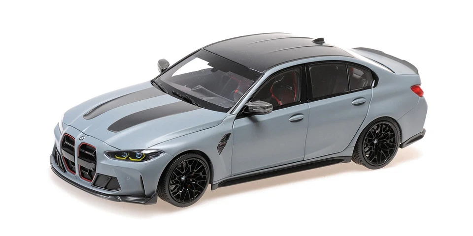 Minichamps 1:18 BMW M3 CS GREY METALLIC 2023 WITH OPENINGS - 110023501 - Immagine 2 di 2