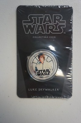2011 New Zealand Star Wars Collectible Dollar $1 Coin New (Luke Skywalker)