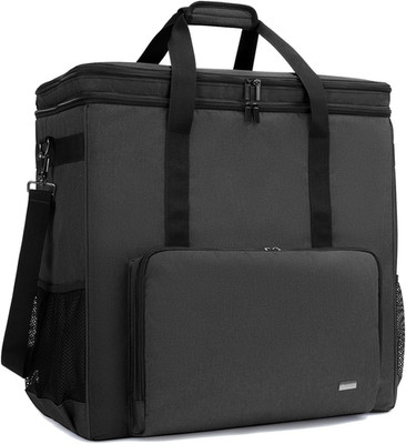 Double-Layer PC Carrying Case, Desktop Computer Travel Bag for PC Chassis, Keybo
