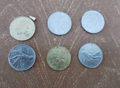 2 Sets Of 3 Vintage Lira Sold Separetly Various Denominations Free Shipping!