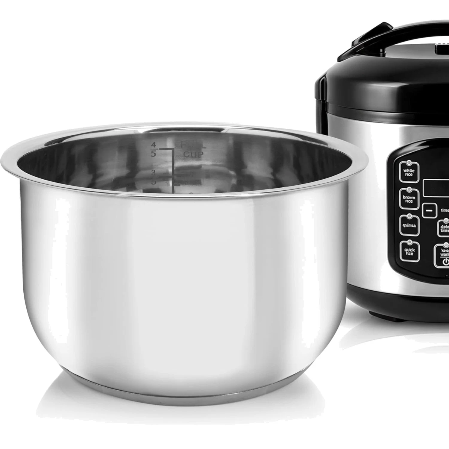 High-Durability Rice Cooker Replacement Pot, 4-Cup Capacity, Dishwasher Safe