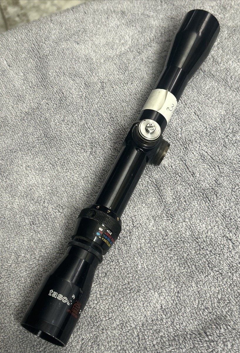 Tasco Range Finder 3-9X32 Gloss Black Model 629-TR Rifle Scope