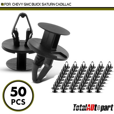 50Pcs 10.5 mm Nylon Clips Tank & Panel Attachment Retainer for Chevy Buick GMC