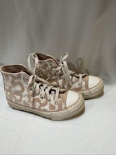 Converse Youth Chuck Taylor All Star Leopard High Top Sneakers US 2