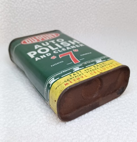 Vintage DuPont Can Auto Polish And Cleaner "7" Advertising Metal Can Made In USA - Picture 19 of 24