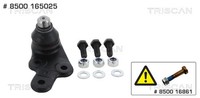 Fahrwerksgelenk Triscan 8500 165025 FüR Ford