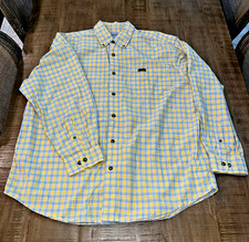 Carhartt Men's Shirt Size XL Plaid Relaxed Fit Casual Long Sleeve Button Down