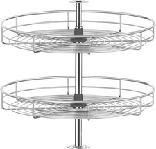18" Chrome Corner Cabinet Lazy Susan, Full Circle Corner Cabinet Lazy Susan Repl