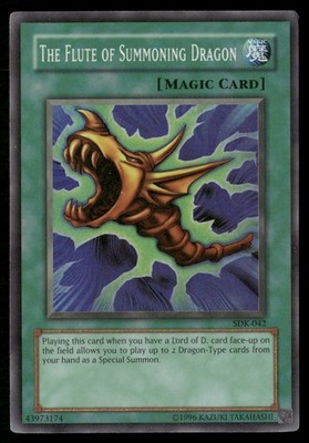 The Flute of Summoning Dragon SDK-042 Super Rare Starter Deck: Kaiba Yu-Gi-Oh LP