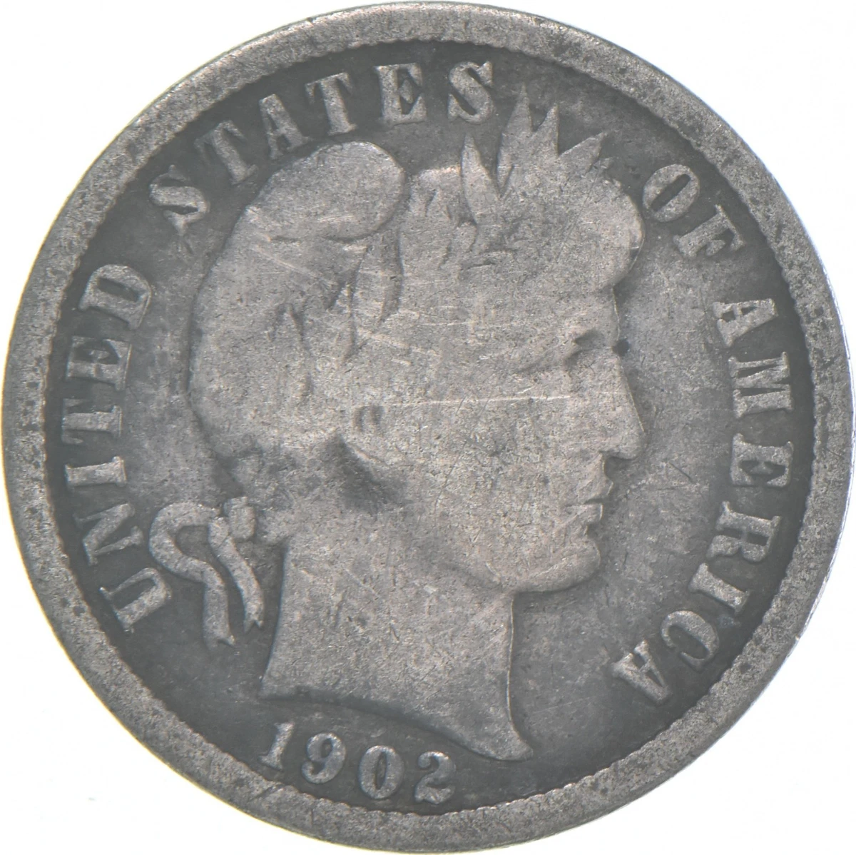 バーバーダイム　1902 S 10セント　銀貨　極美品　私 1902 Year Silver Barber Dimes (1892-1916) for sale | eBay