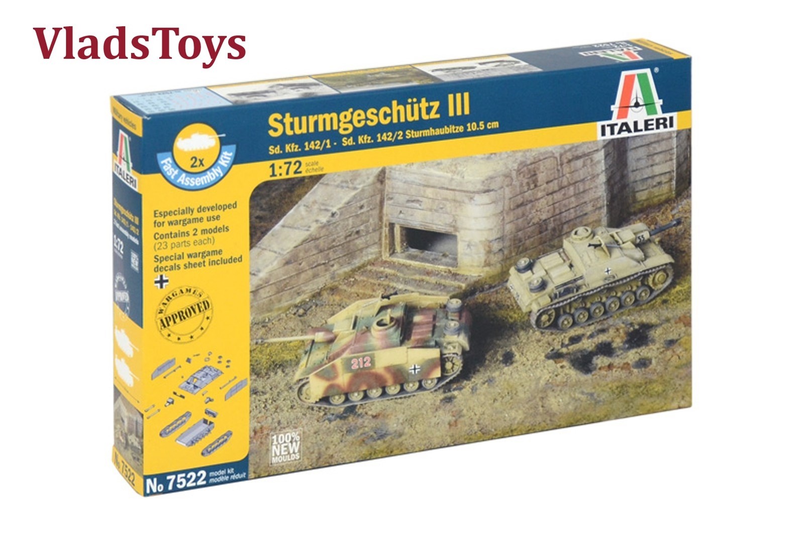 1/72 Stug Sturmgeschutz Iii 2 Kits 7522