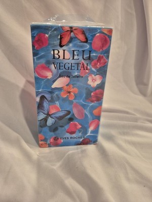 Yves Rocher Bleu Vegetal Perfume EDT 75ml Spray New NIB Blue