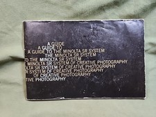 Minolta SR Camera System Guide Booklet Vintage Photography Product Brochure