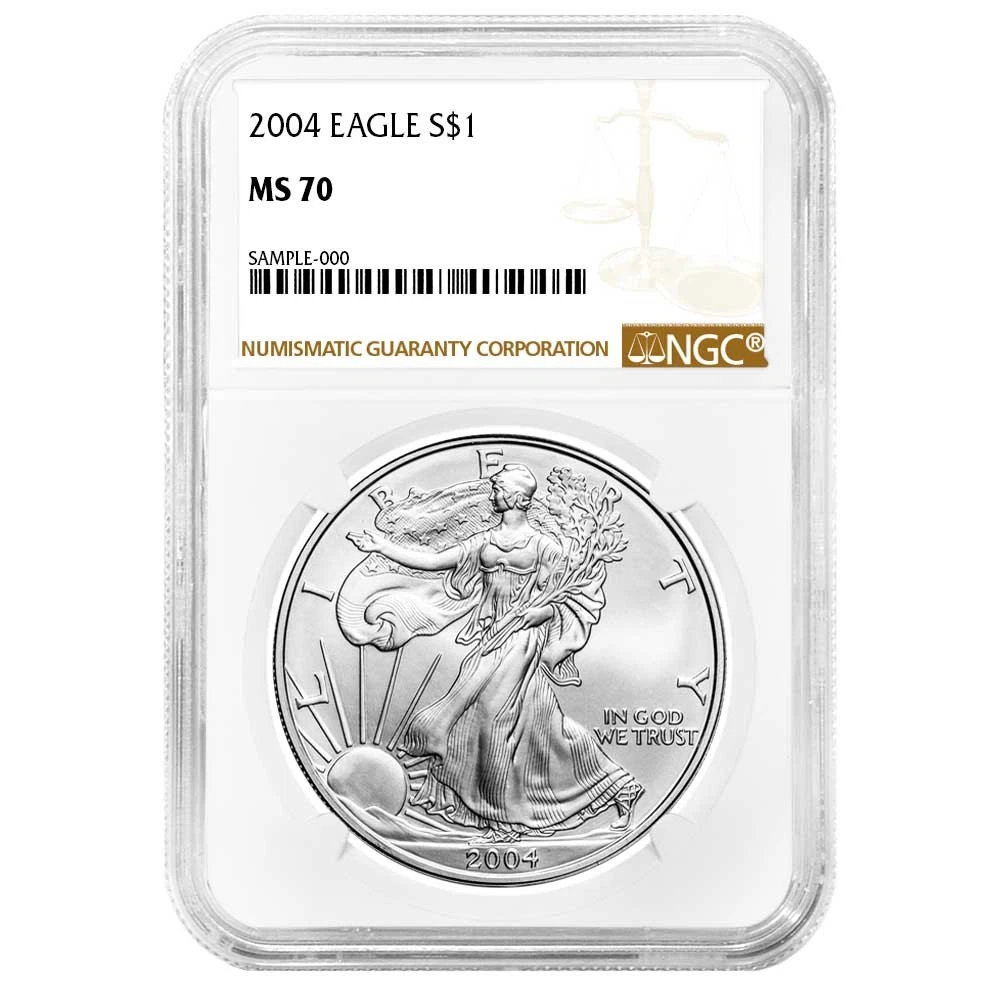 American Eagle MS 70 Graded 2004 Silver Bullion Coins for sale | eBay