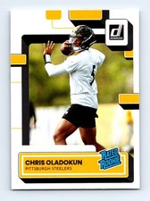 #376 2022 Donruss Rated Rookie BASE * Chris Oladokun RC Pittsburgh Steelers