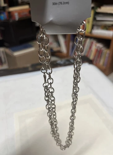 VETEMENTS Collana catena a maglie grandi 30"