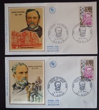 Vintage French First Day Covers. Lot Of 2. Louis Pasteur. 1973. 