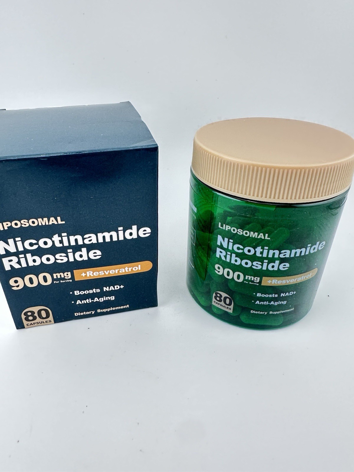 NAD+ Supplement for Anti-Aging Energy Focus & Nicotinamide Riboside Resveratrol