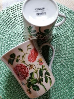 Könitz  Kaffeebecher Set:Rose Hollandaise, Motiv nach Maria Sibylla Meroan