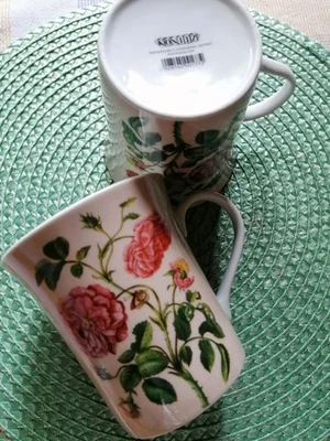 Könitz  Kaffeebecher Set:Rose Hollandaise, Motiv nach Maria Sibylla Meroan - Bild 1 von 4