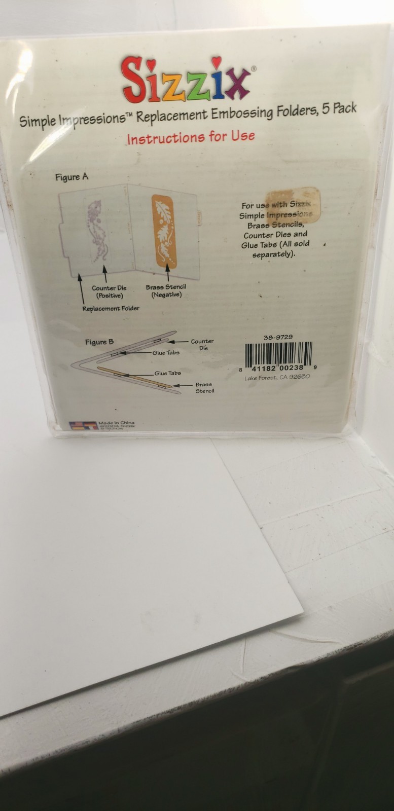 Sizzix Simple Impressions Replacement Embossing Folders 5 Pack