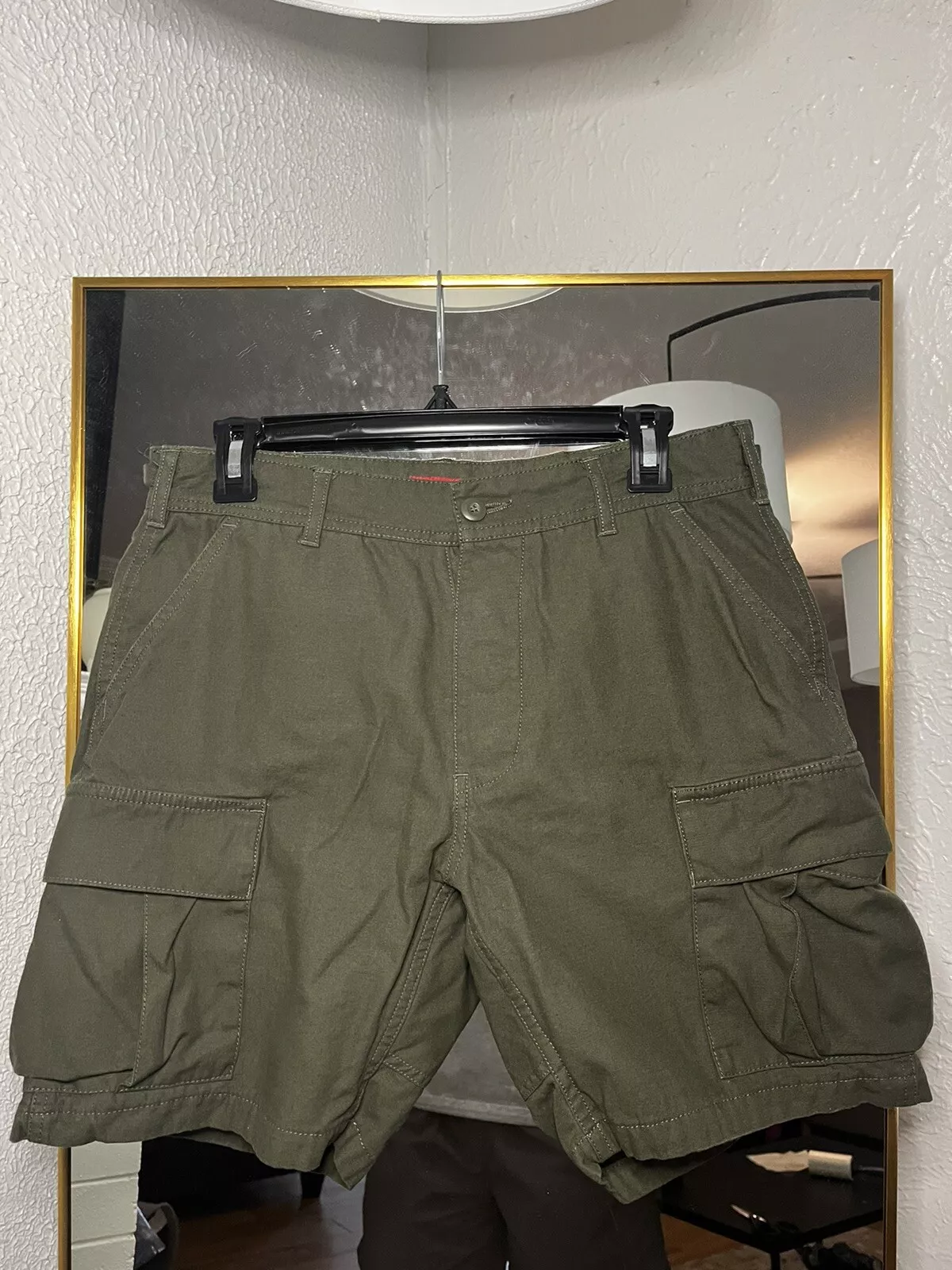 Supreme Cargo short homme vert olive militaire patineur utilitaire armée