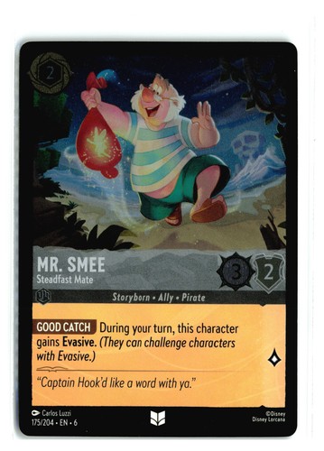 【残り1点】foil ミスター・スミー 忠実な一等航海士 15/204 JA-1 Disney Lorcana - Mr. Smee - Loyal First Mate 15/204 Foil | eBay