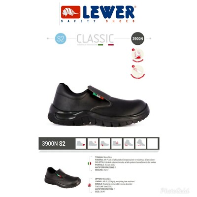 SCARPA SCARPE CUOCO Chef Ristorazione Alberghiero Alberghiera Unisex Certificata EUR 39,90 - IT - Foto 9