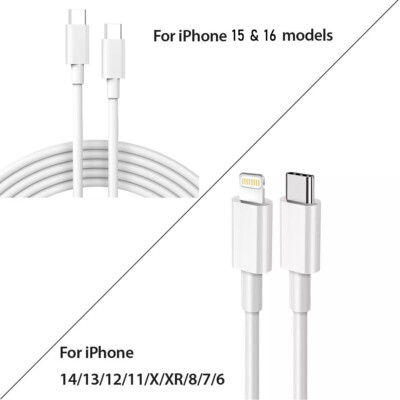 Chargeur Usb C Rapide Pour Téléphone Universel 20w + Câble Usb C 100w Blanc