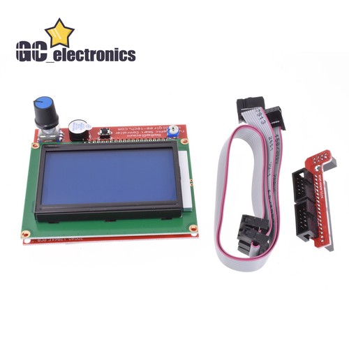 12864 Display LCD 3D Printer Controller +Adapter For RAMPS 1.4 Reprap Mendel - Picture 3 of 8