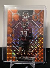 EMMANUEL FORBES 2023 PANINI MOSAIC ORANGE PRIZM ROOKIE (RC) 154/199 Commanders