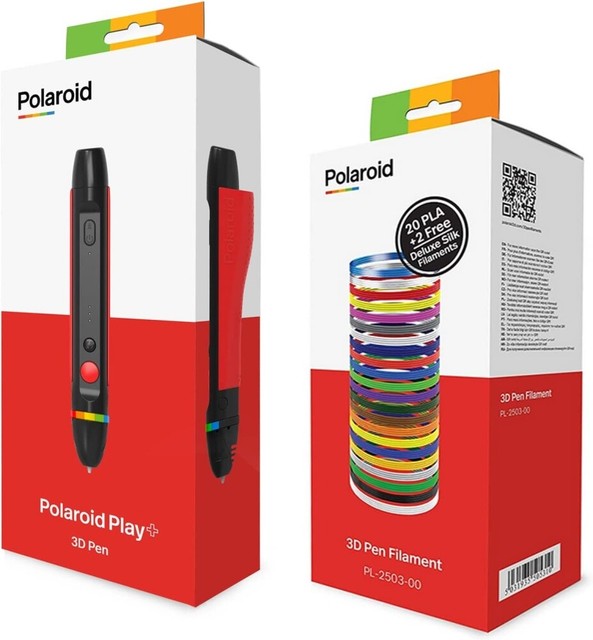 Polaroid Play+ 3D Pen Drucker Stift Kreativität inkl 3x 15g 5m PLA Filaments + 2 Polaroid Play+ 3D Pen Drucker Stift Kreativität inkl 3x 15g 5m PLA Filaments + 2