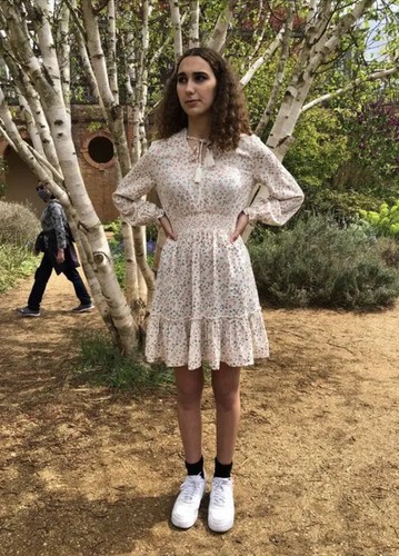 Vintage Cottagecore Cream Floral Dress Boho Hippy Dress Size Uk 8/10 - 第 1/9 張圖片