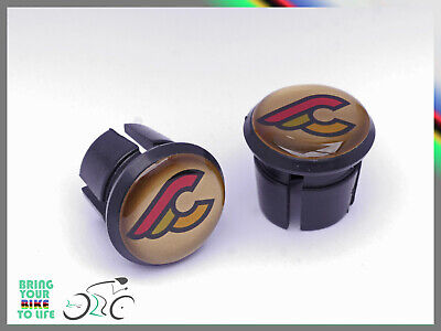 new Cinelli gold Plugs Caps Topes Tapones guidon bouchons lenker endkappe Tappi 