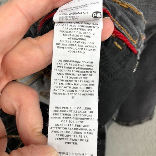 Dolce & Gabbana Denim Jeans Boys 7 8 Black Skinny Adjustable Waist - Picture 13 of 20