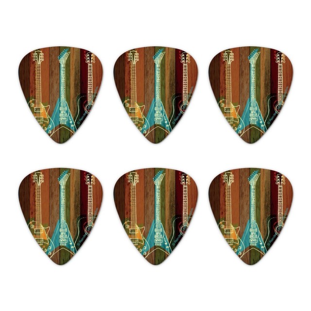 Guitars Electric Acoustic Rock and Roll Novelty Guitar Picks Medium
