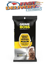 Grime Boss 30-Count Surface and Hand Wipes Heavy Duty Cleaning Wipes